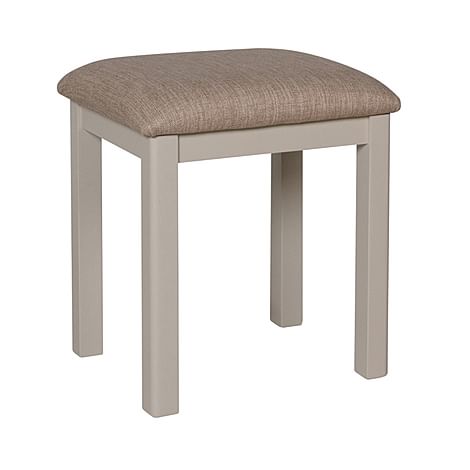 Newton Painted Grey and Oak Dressing Table Stool