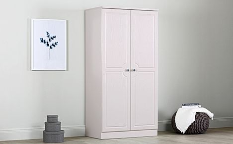 Pembroke Wardrobe, 3ft, 2 Door, Stone Grey Wood Effect