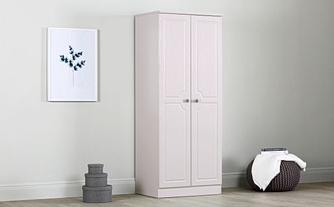 Pembroke Wardrobe, 2 Door, Stone Grey Wood Effect