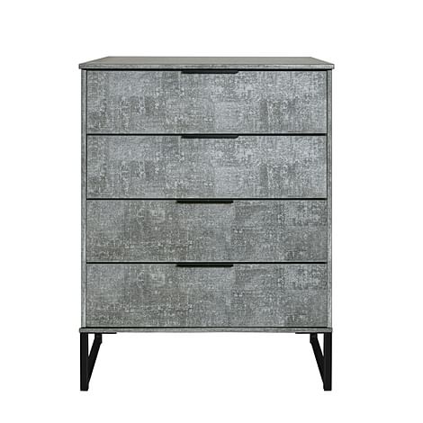 Loft Pewter 4 Drawer Chest Of Drawers