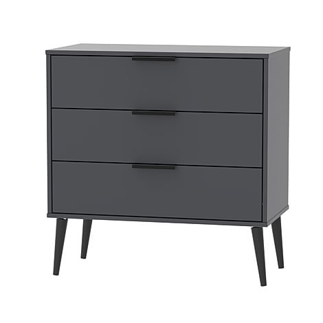 Cole Graphite 3 Drawer Chest Of Drawers