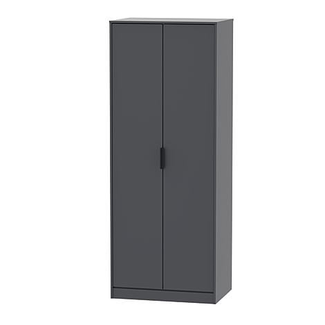 Cole Wardrobe, 2 Door, Graphite Grey