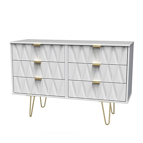 Mayfair White 6 Drawer Chest Of Drawers
