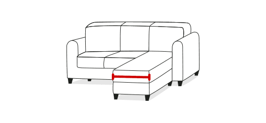 Chaise width