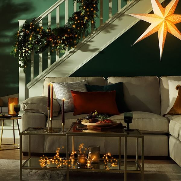 How to style Christmas decor with cosy jewel tones