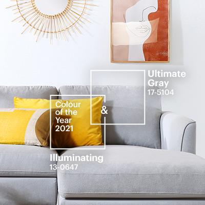 Pantone Colour of the Year 2021: Ultimate Gray & Illuminating in 5 Interior Styles