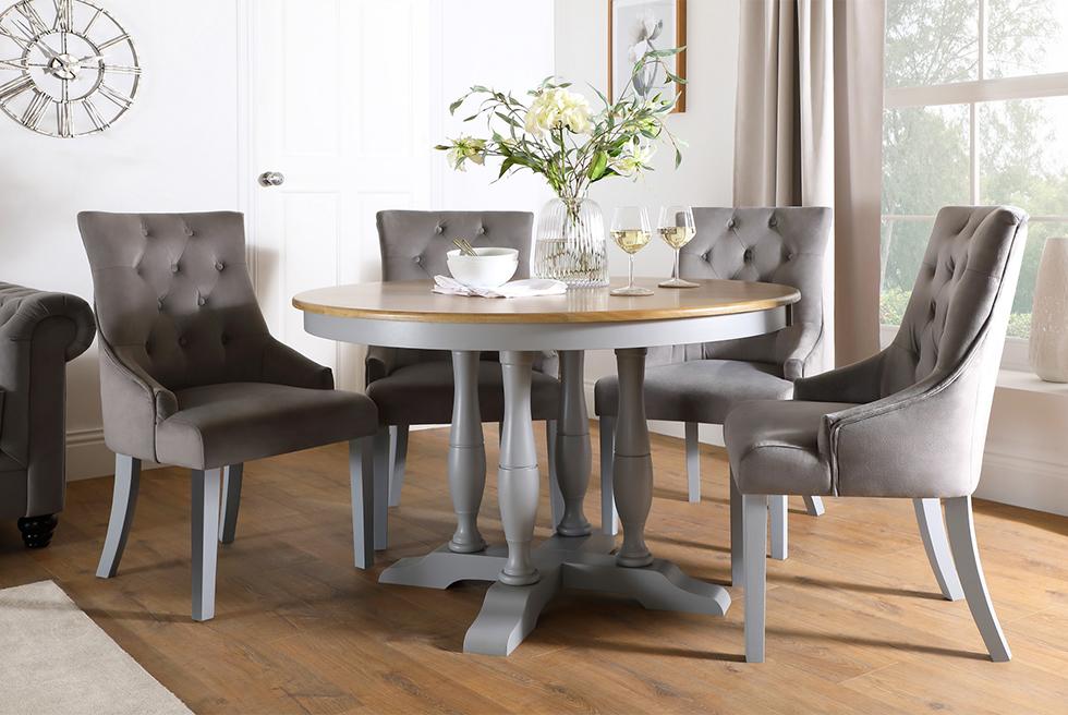 grey dining rooms