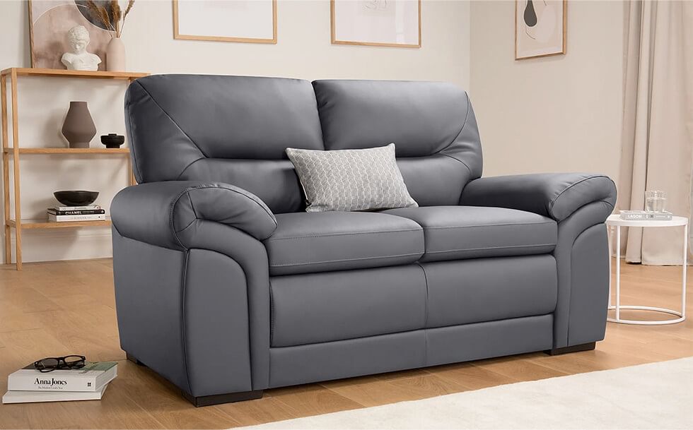 High back grey 2 seater