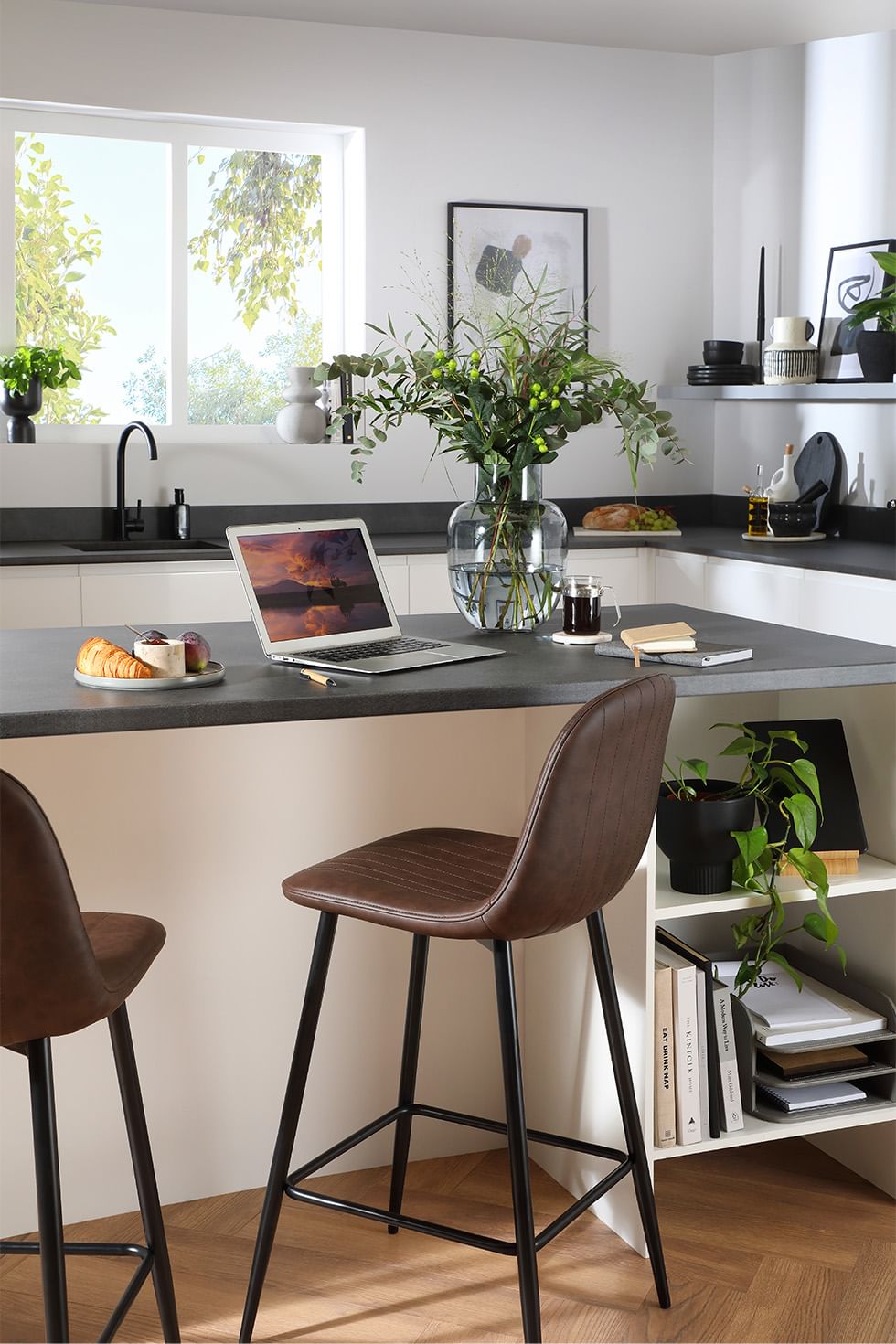 Stylish bar stool for kitchen island