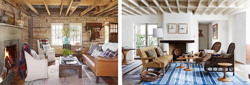 Country living room ideas with exposed ceiling beams