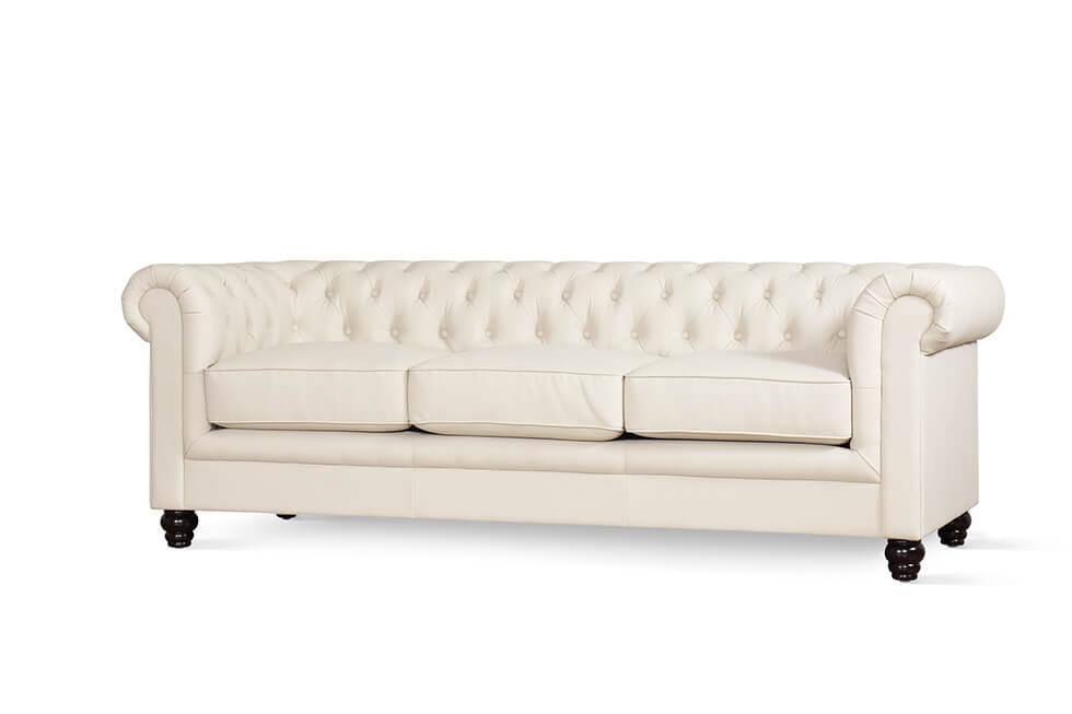 8 Ways To Style The Chesterfield Sofa, White Leather Modern Chesterfield Sofa