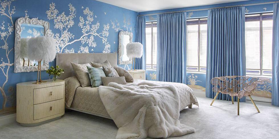 9 Fabulous Blue Bedroom Ideas That Will, Pale Blue Bedroom Chairs