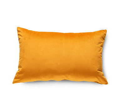 Mustard Velvet Cushion - Chalk