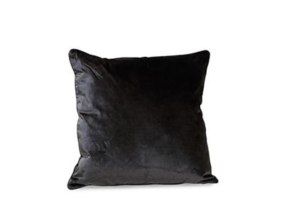 Black Velvet Cushion - Dunelm