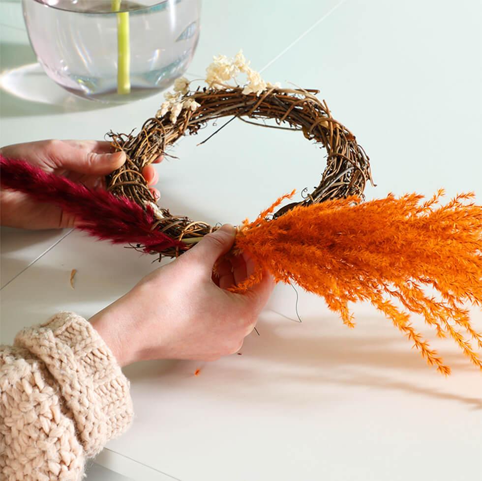 Step 2 - Start with the 2 largest, most prominent flowers as an anchor