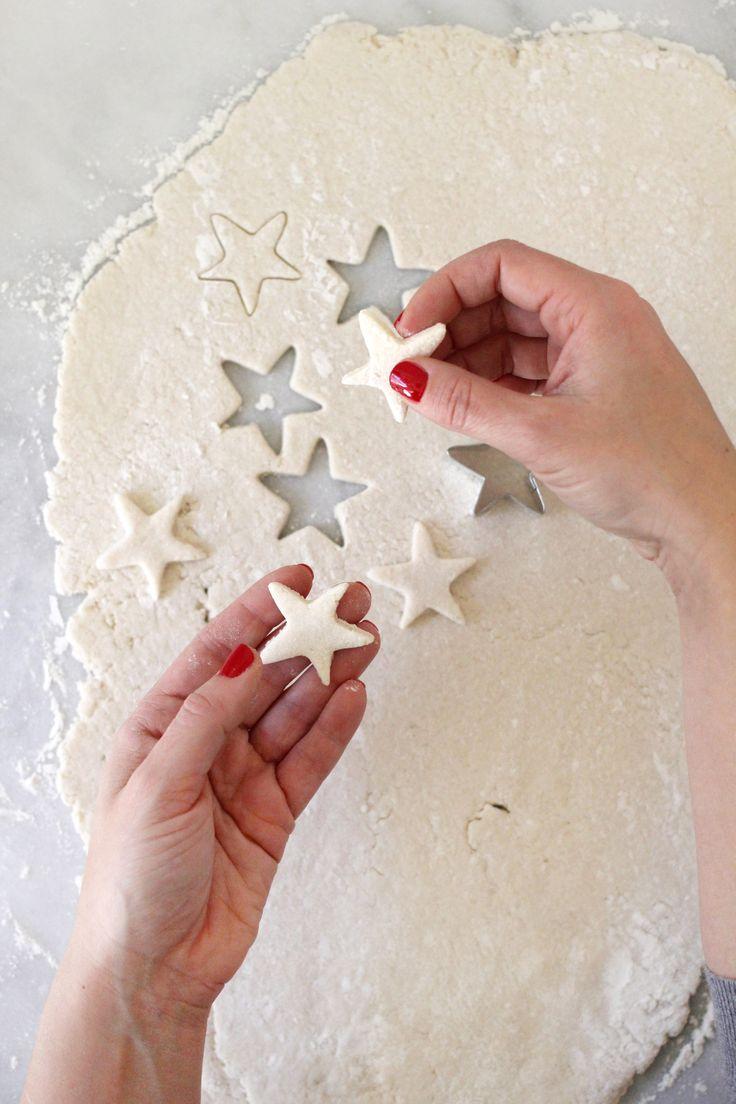 Salt dough Christmas tree decorations