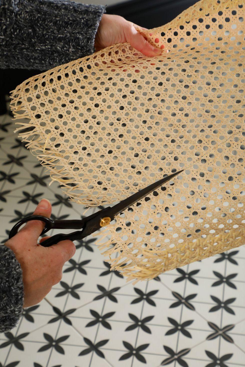 Step 3 - Measure and cut cane webbing