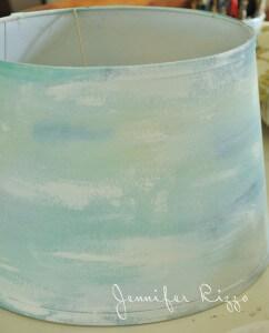 DIY painted lampshade