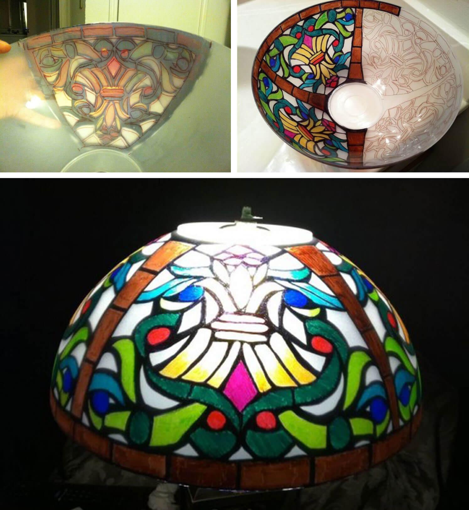 DIY Tiffany lamp