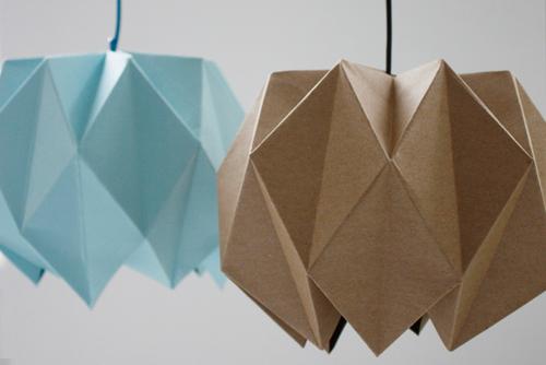  Folded lampshades