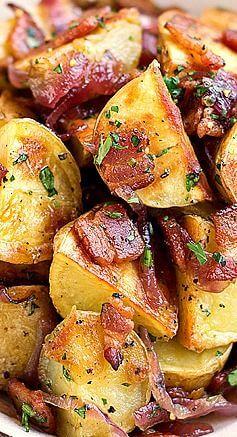 Roasted potatoes.