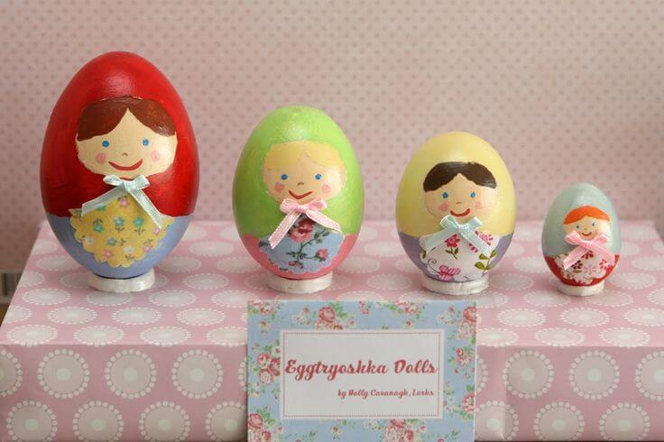 Painted eggs.