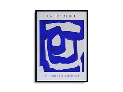 Abstract Shapes Blue Poster - Desenio