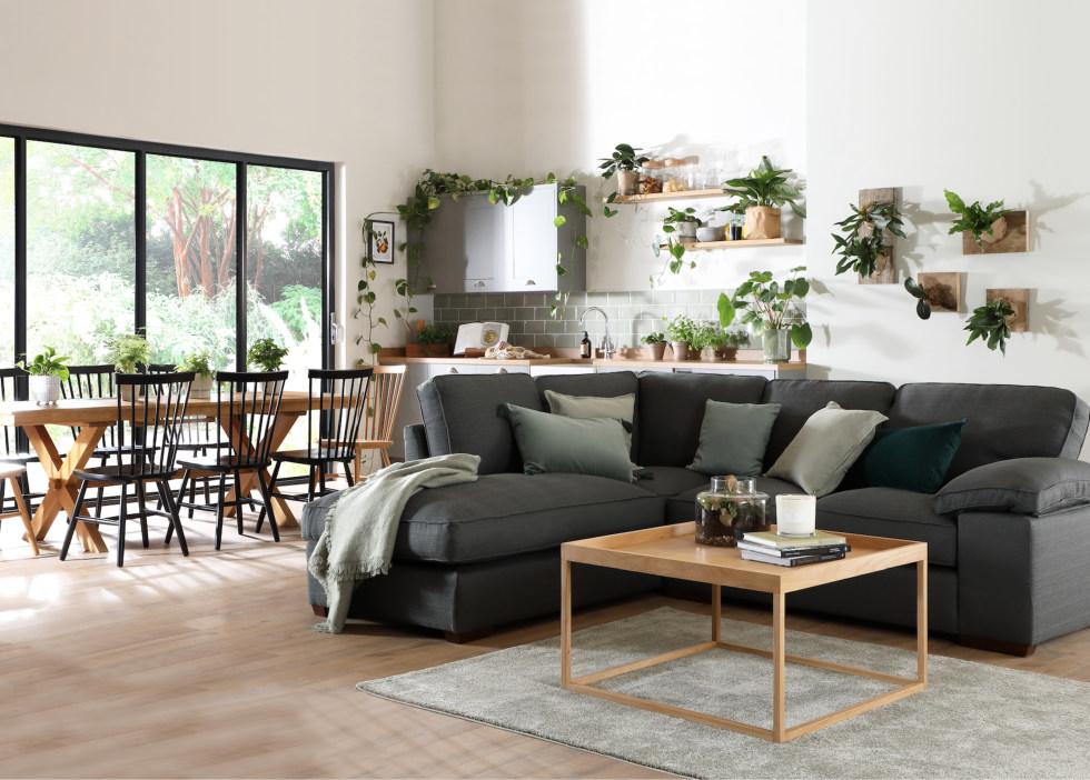 Decorating An Open Plan Living Space, Grey Corner Sofa Living Room Ideas