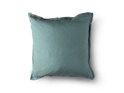 Turquoise Velvet Fringe Cushion - Idyll Home