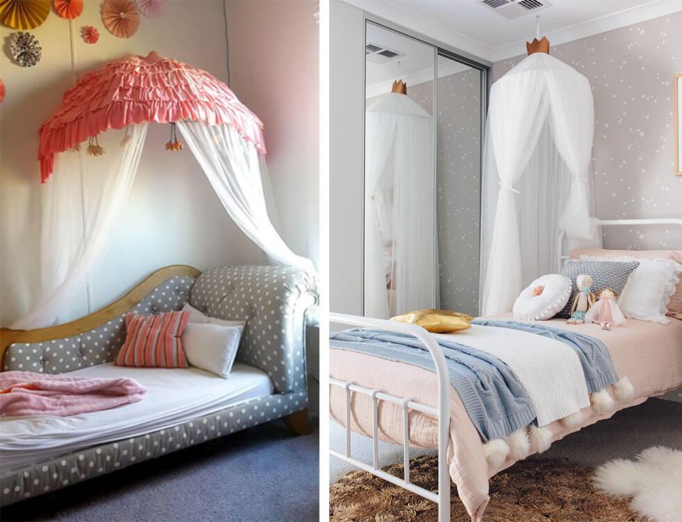 Dreamy white canopies for girls bedrooms