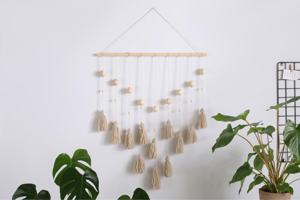Bring boho chic into your home with this DIY tassel wall hanging