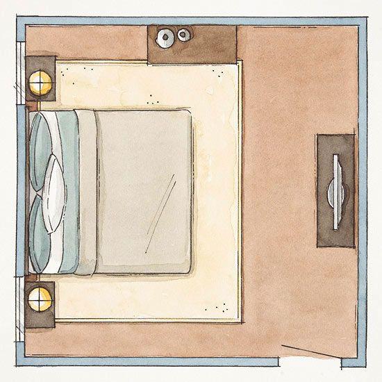 Bedroom layout plan