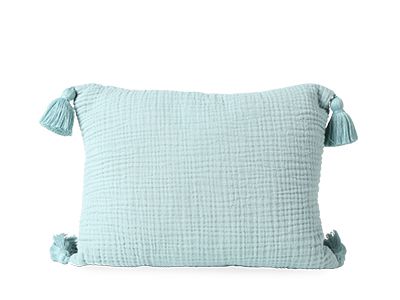 Turquoise Tasselled Cushion - H&M