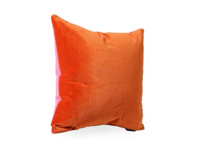 Orange and Pink Velvet Cushion - Luxe 39