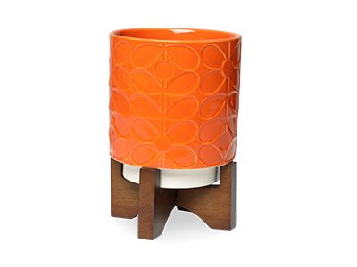 Stem Orange Plant Pot - Orla Kiely