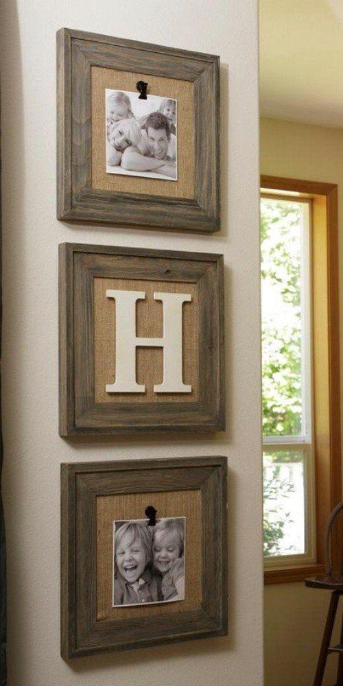 Wooden framed photos and art