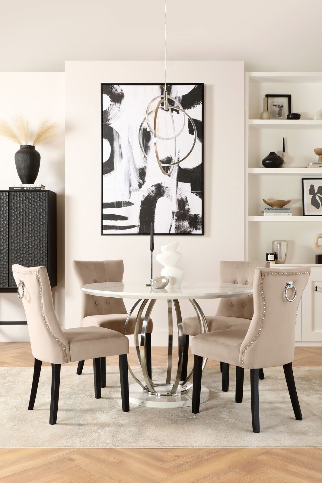 Savoy And Kensington Dining Set AW23 Monochrome