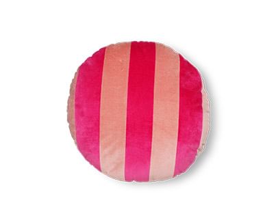 HKliving Striped Velvet Seat Cushion - Bunka