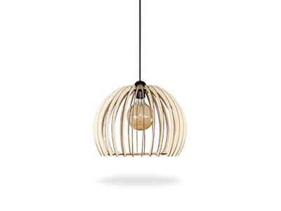 Wooden pendant light