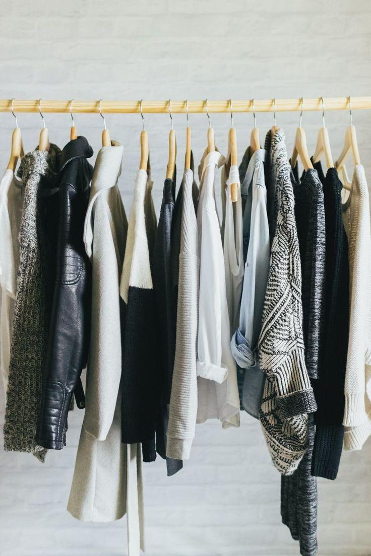 Rack of clothes.