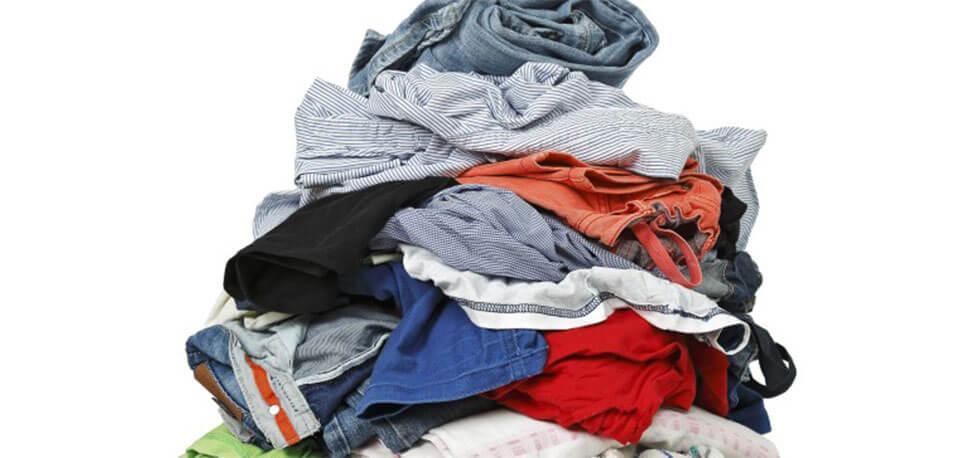 A big pile of clothes