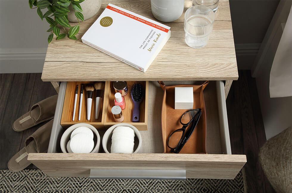 Rauch Vereno Oak 3 Drawer Bedside Table