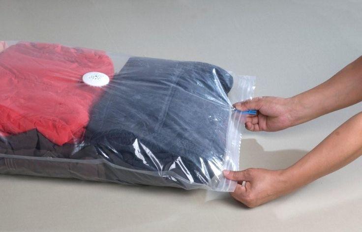 Vacuum packed clothes. 