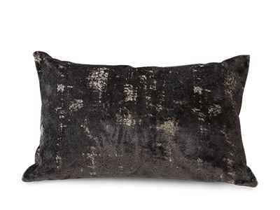 Black Velvet Foil Cushion - Matalan
