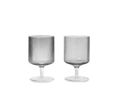 Ripple wine glasses (set of 2) - Trouva