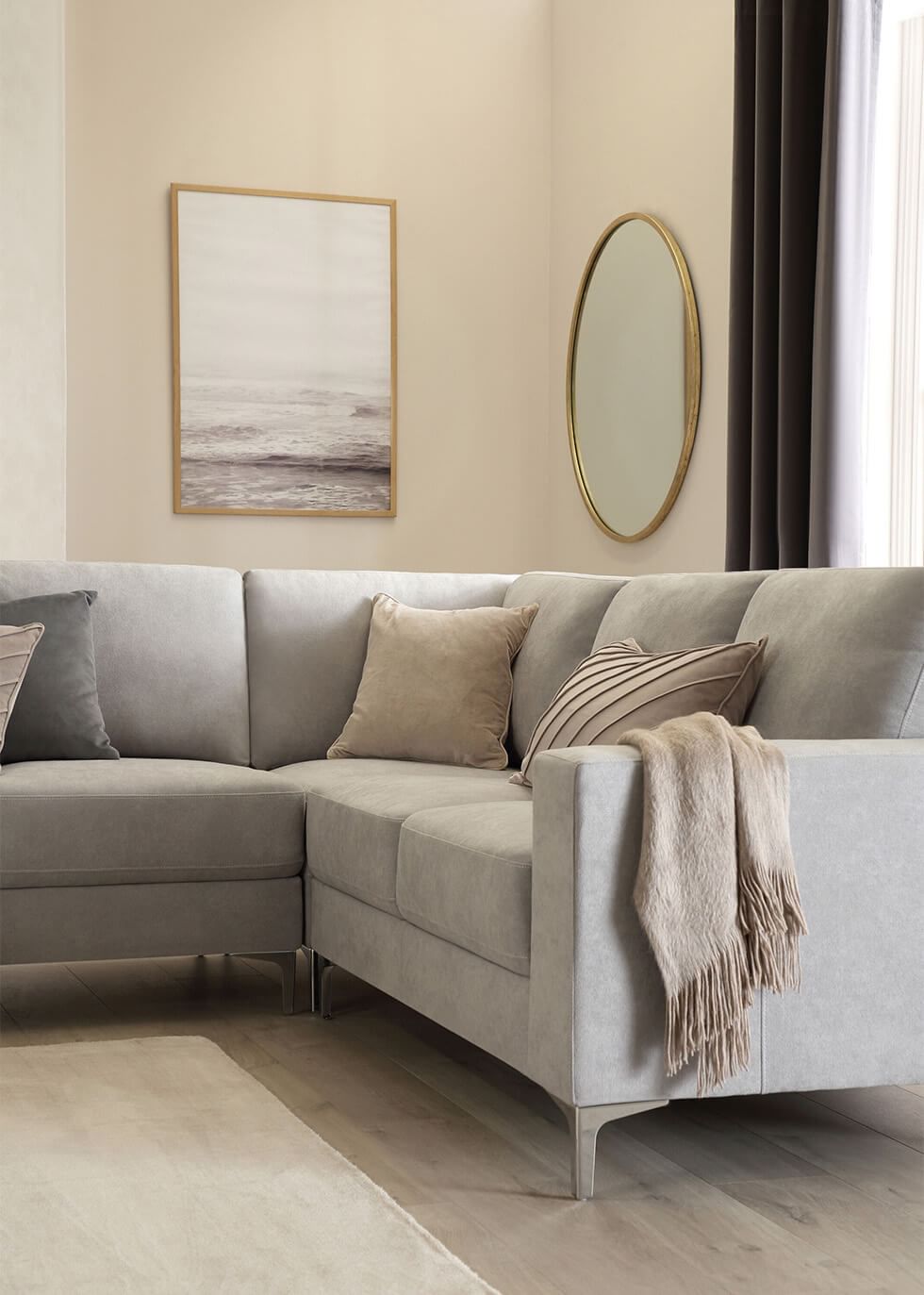 Best Cushion Colours for Light Grey Sofas