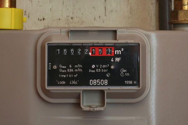 Meter indicating electricity consumption.