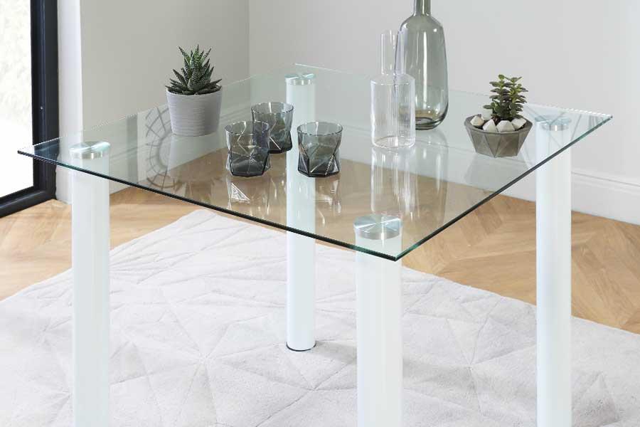 small glass kitchen table uk